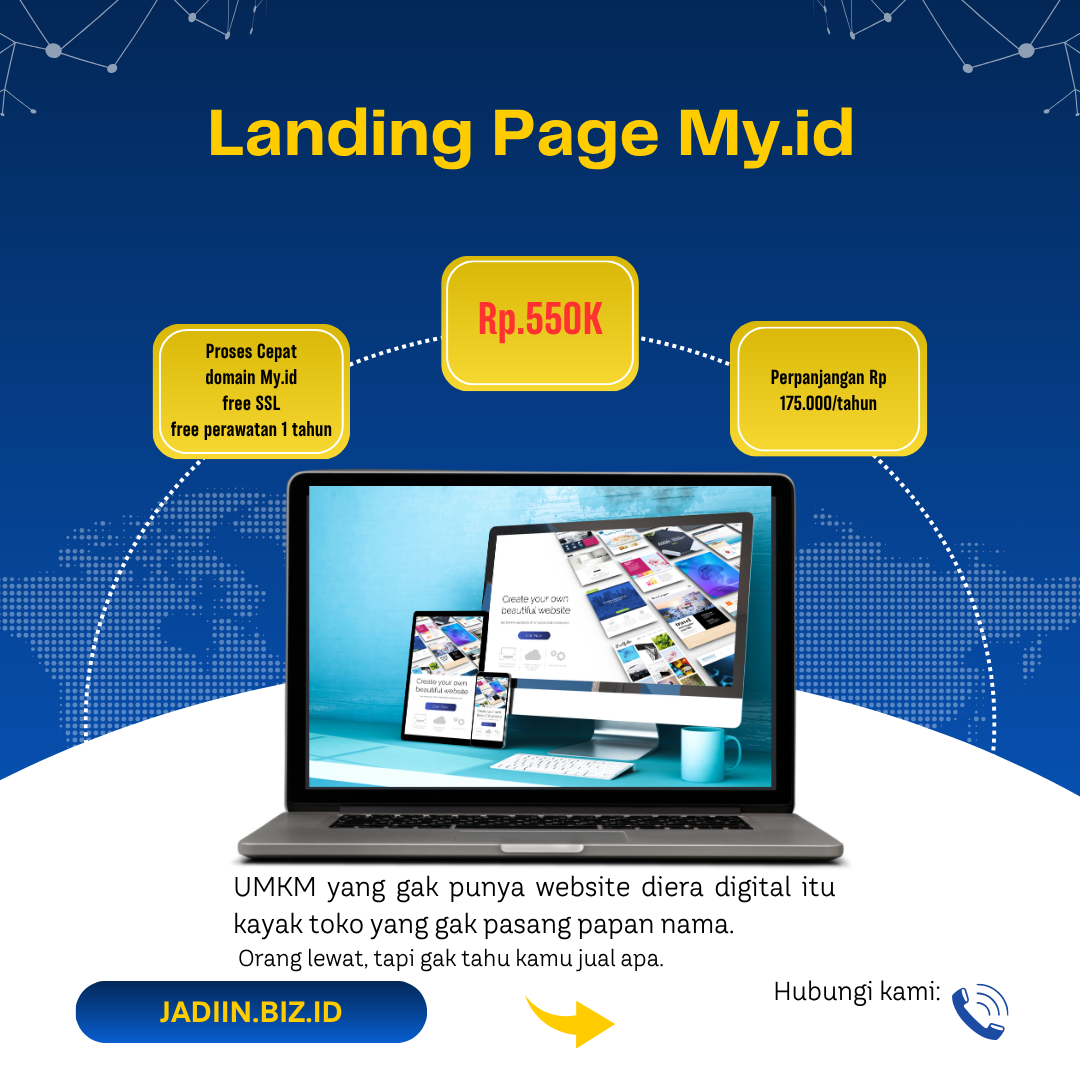 Landing page my.id shared hosting